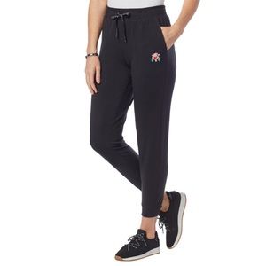 Badgley Mischka Baby French Terry Jogger Pant, NWT, Black